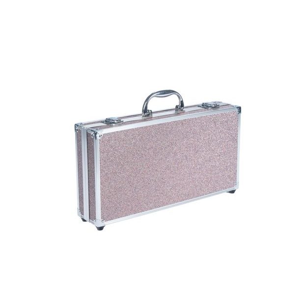 Kosmetický kufřík metalický velký