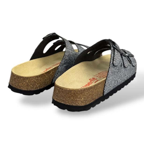 Dívčí pantofle Superfit 1-800113-0020 FUSSBETTPANTOFFEL SCHWARZ