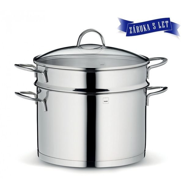 KELA Hrnec na těstoviny nerez s poklicí CAILIN 24cm KL-10991