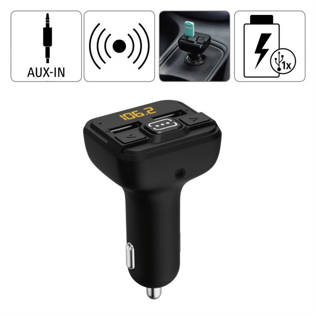 Hama FM transmitter s AUX-IN a USB-IN