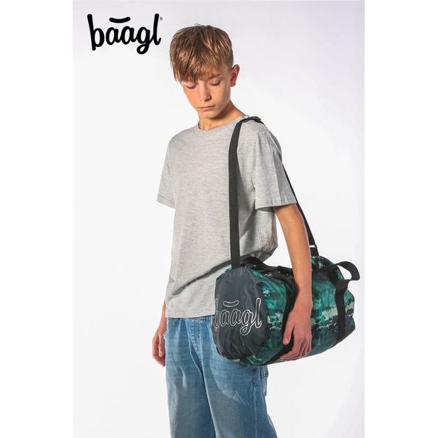 BAAGL SET 3 Skate Forest: batoh, penál, sportovní taška