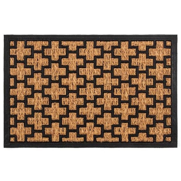 rohož 60x40cm CRISS-CROSS, PP+kokos