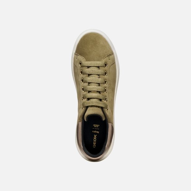 Khaki dámské tenisky Geox Spherica EC4.1