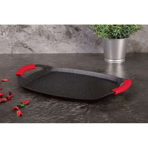 BERLINGERHAUS Grilovací deska s mramorovým povrchem Burgundy Metallic Line 36 cm BH-1597