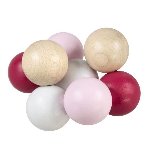 Kuličky na šnůře růžové