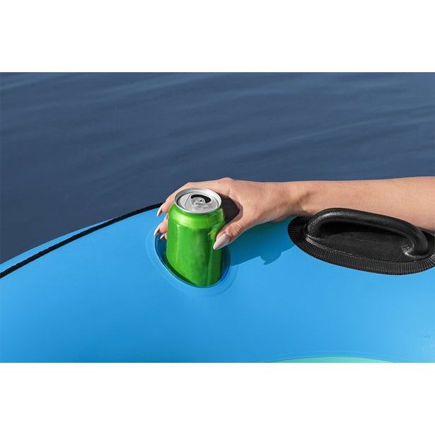 Bestway Nafukovací křeslo na vodu Whitecup, průměr 106cm, modrý