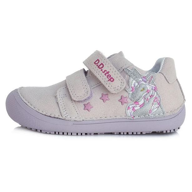 Dětská barefoot celoroční obuv DDstep - Unicorn (Mauve)