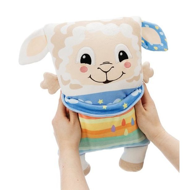 NICI NICI Cosidoos plyš Ovečka oboustranný motiv 30x20cm