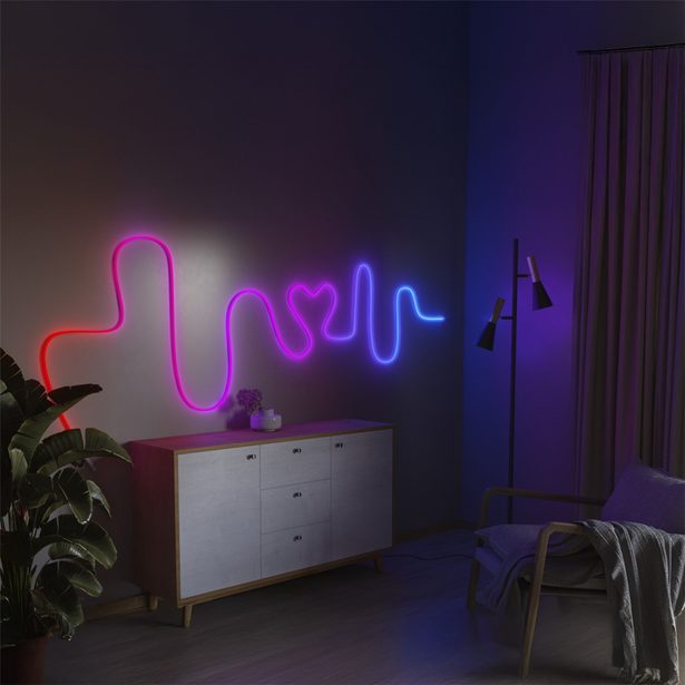 Hama SMART WiFi neonový LED pásek, RGBIC, Matter, nastavení barev a intenzity, 5 m