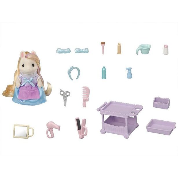 Sylvanian family Poník s vlasy v kadeřnictví