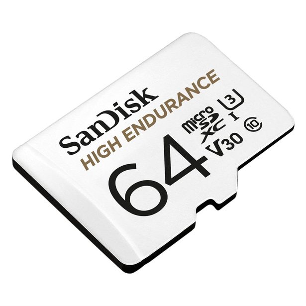 SanDisk microSDHC High Endurance Video 64 GB C 10 U3 V30, adaptér