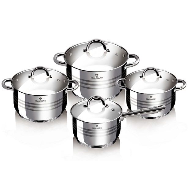 BLAUMANN Sada nádobí nerez 8 ks Jumbo Gourmet line BL-3115