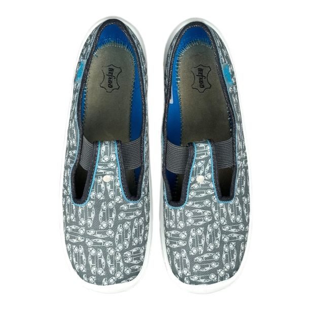 Dětská domácí obuv Befado - šedé, autíčka