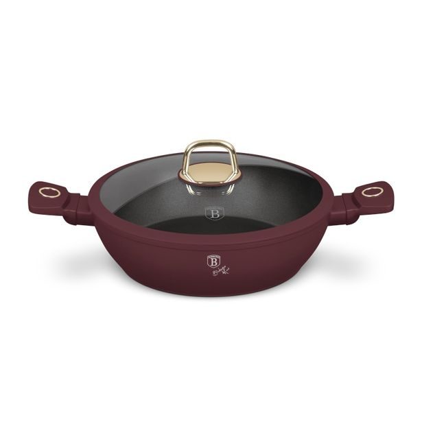 BERLINGERHAUS Kastrol s titanovým povrchem a poklicí 28 cm Leonardo Collection BH-8038