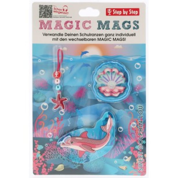 Doplňková sada obrázků MAGIC MAGS Sweet Dolphin Lou k aktovkám GRADE, SPACE, CLOUD, 2IN1 a KID