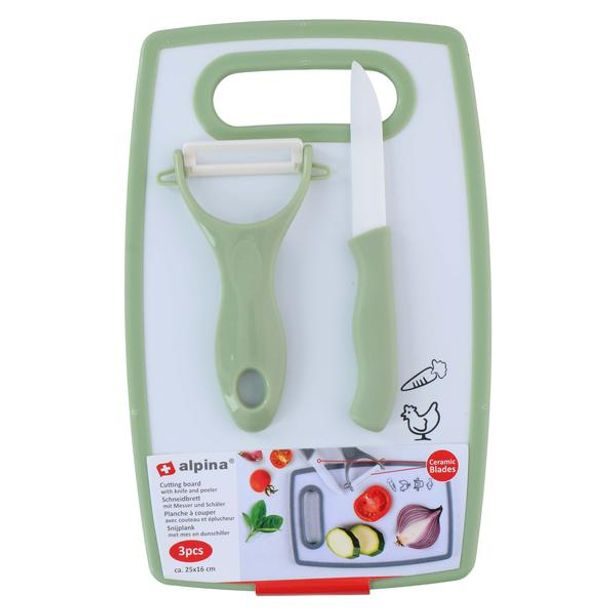 Alpina PRKÉNKO KUCHYŇ. SET ALPINA + NŮŽ,ŠKRABKA PP 4ASS