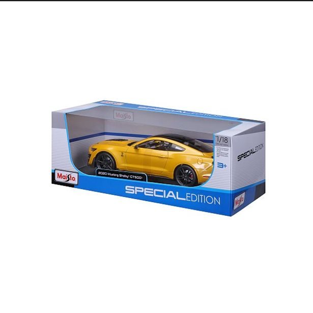 Maisto Maisto - 2020 Mustang Shelby GT500, metal žlutá, 1:18