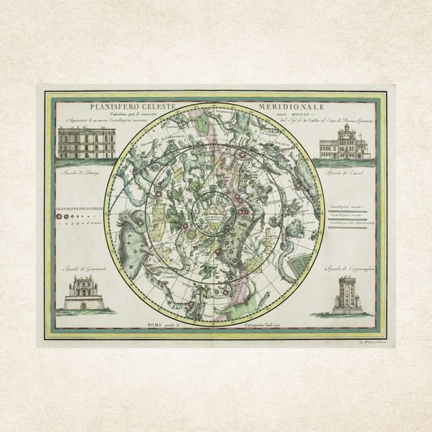 NOTIQUE Poznámkový kalendář Staré mapy 2026, 30 x 30 cm