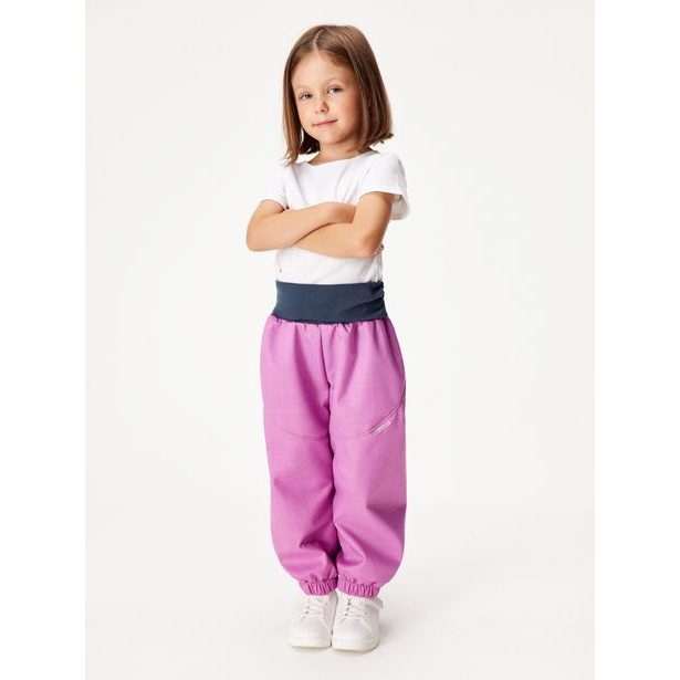 Unuo, Batolecí softshellové kalhoty s beránkem Light, Fialová