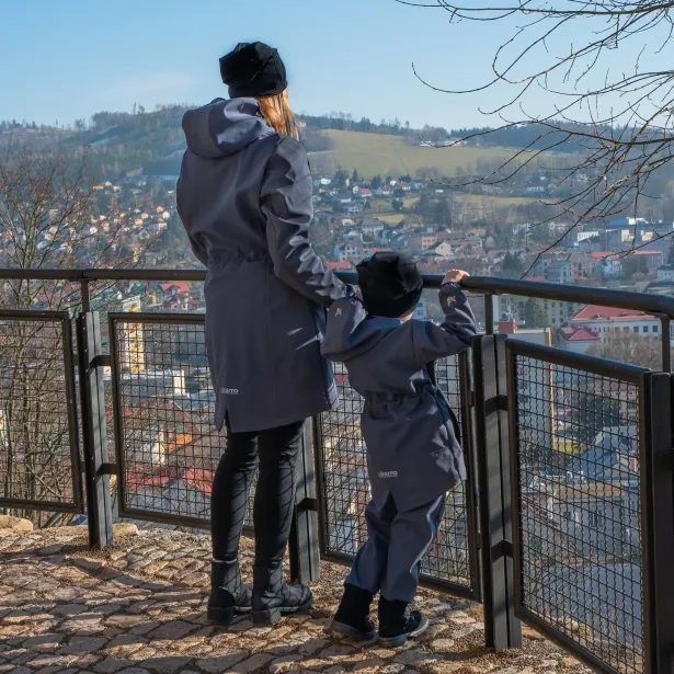ESITO Dětská parka Elega Grey - šedá / 86