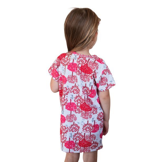 ESITO Dívčí noční košile Stromy - červená