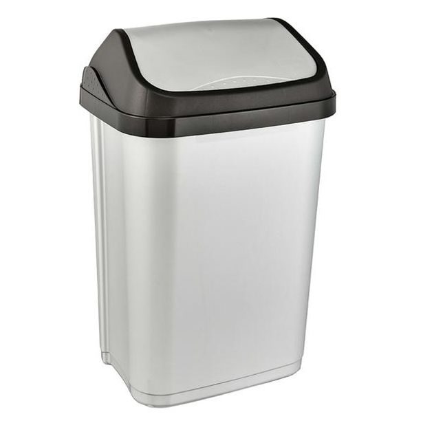 Keeeper ODPADKOVÝ KOŠ S KYVNÝM VÍKEM, 33,5X25,5X53,5, SVĚT