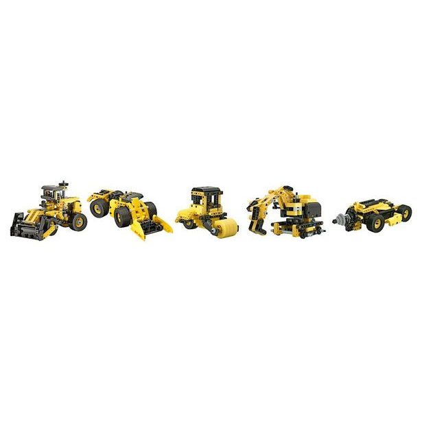 Mechanická laboratoř - Buldozer, 10 modelů, 200 dílků