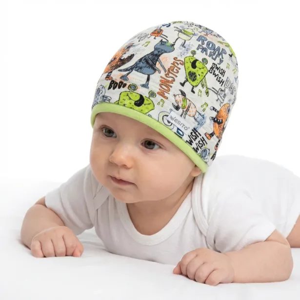 ESITO Dětská čepice Monsters - zelená