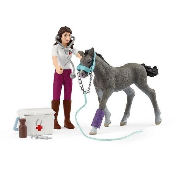 SCHLEICH Péče o koně s trakénským hříbětem, hrací sada