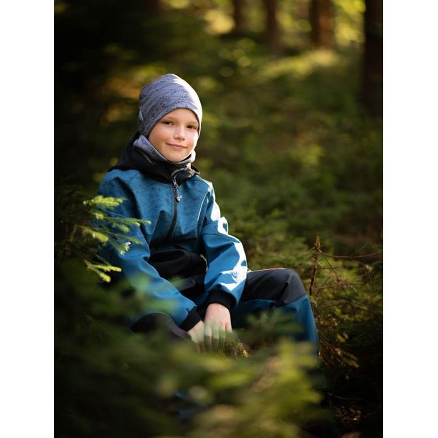 Unuo, Dětské softshellové kalhoty s fleecem Street Strong, Kobaltová