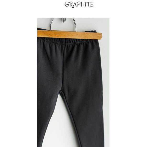 Termo legíny dívčí jednobarevné graphite