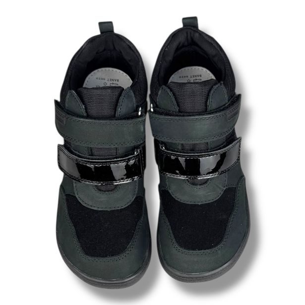 Dětská BAREFOOT celoroční kotníková obuv s membránou Protetika - Černé