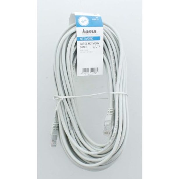 Hama síťový kabel Cat5e U/UTP RJ45 15,0 m, nebalený