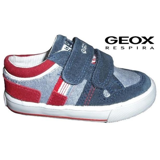 Dětská obuv GEOX B KIWIBOY V-CANVAS+SUEDE B32A7V 01022