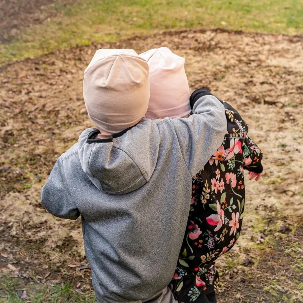 ESITO Rostoucí softshellová kombinéza s fleecem Šedý melír - šedá