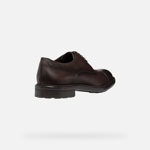 Tmavě hnědá pánská společenská obuv Geox Walk Pleasure