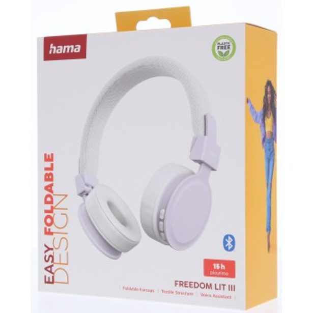 Hama Bluetooth sluchátka Freedom Lit III, on-ear, bílá