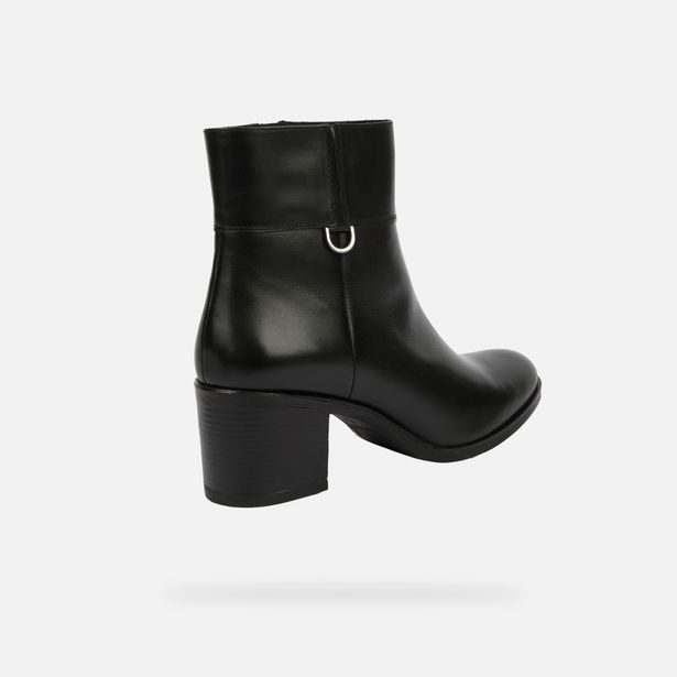 Černá dámská kotníková obuv Geox New Asheel