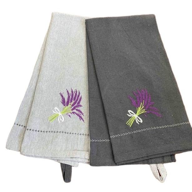 utěrka 2ks 70x50cm-ŠEDÁ-kuch., 100%bavlna