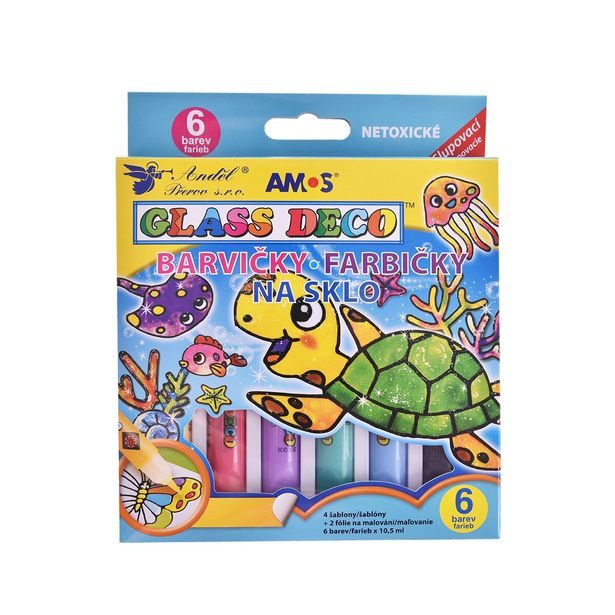 I Barvy na sklo 6 ks 10,5 ml