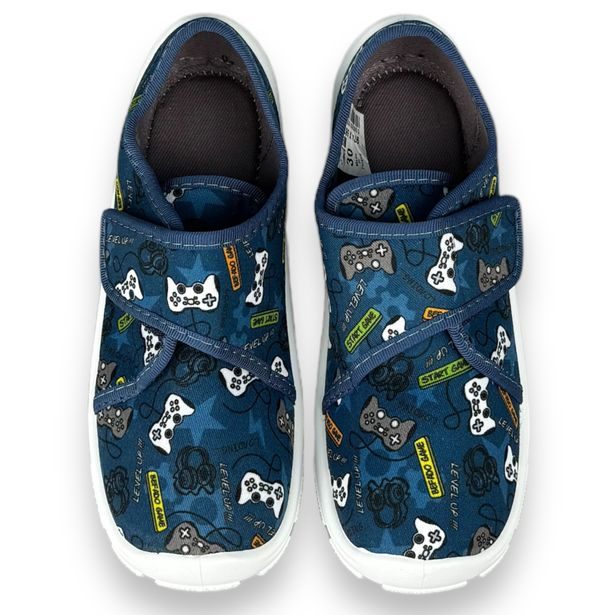 Dětská domácí obuv Befado - modré, GAME