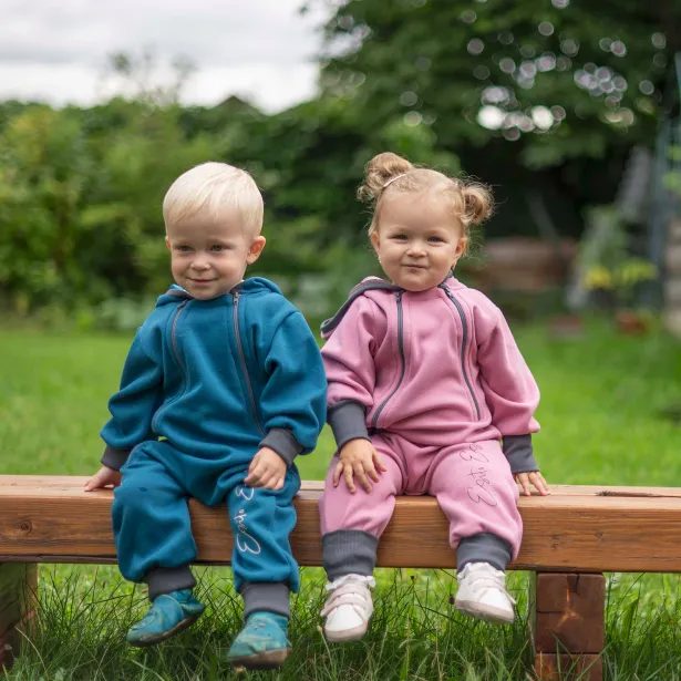 ESITO Teplákový overal rostoucí Warmkeeper Cyclamen pink - 68 - 74 / růžová