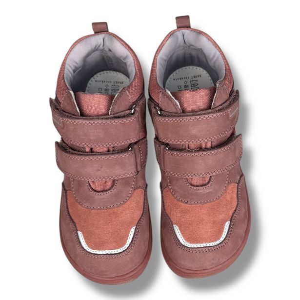 Dětská BAREFOOT celoroční kotníková obuv s membránou Protetika - Terakota