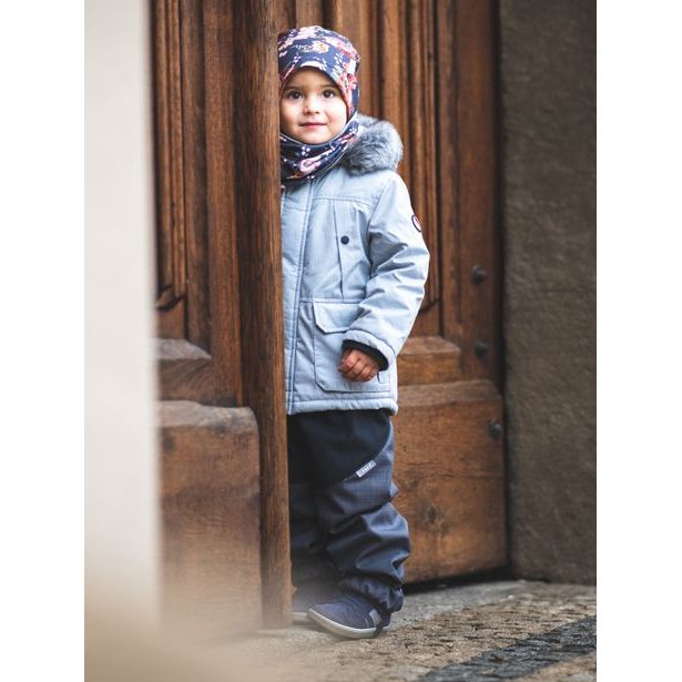 Unuo, Batolecí softshellové oteplovačky se sherpou Light, Černá Žíhaná