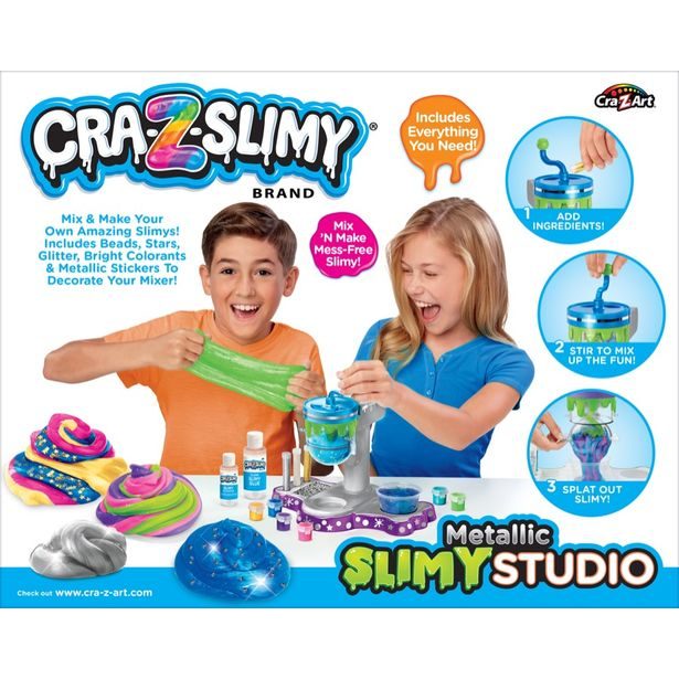 Cra-Z-Slimy Továrna na výrobu slizu - metalické barvy