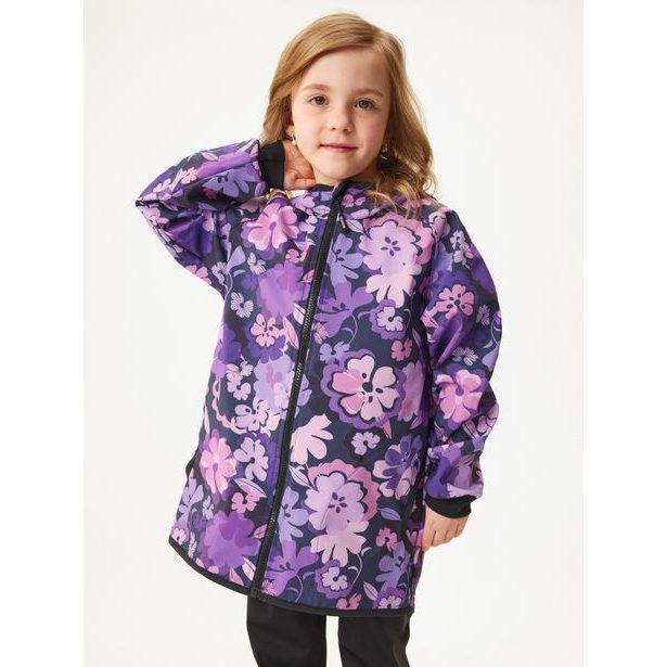 Unuo Dětská softshellová bunda s fleecem Basic, Kytky