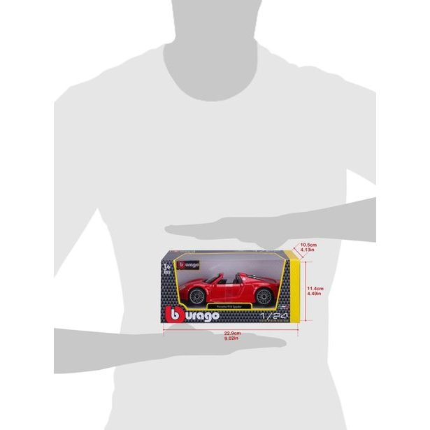 Bburago 1:24 Plus Porsche 918 Spyder Red
