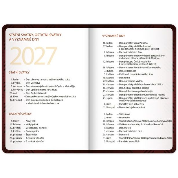 NOTIQUE Studentský diář Harry Potter (září 2026 – prosinec 2027), 9,8 x 14,5 cm