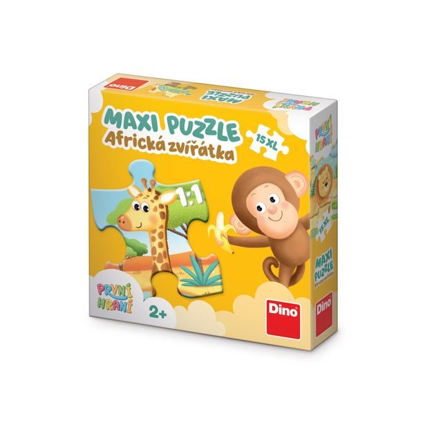 PRVNÍ HRANÍ: AFRICKÁ ZVÍŘÁTKA 15 maxi Puzzle