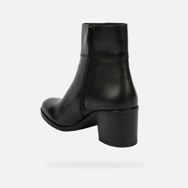 Černá dámská kotníková obuv Geox New Asheel